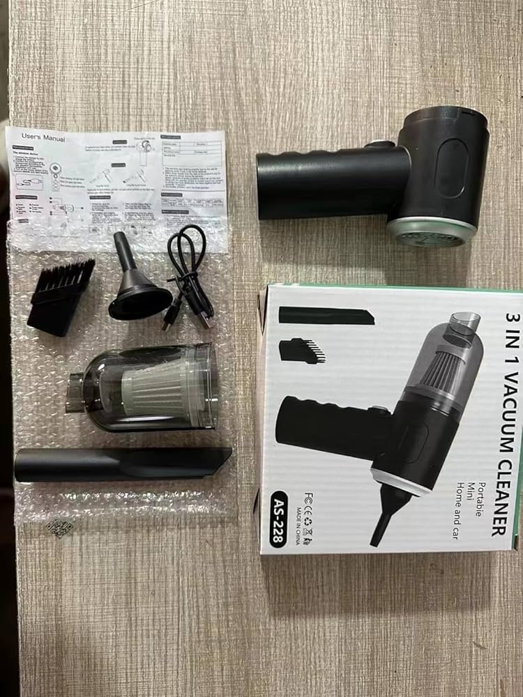 MINI ASPIRADORA PORTATIL 3 EN 1
